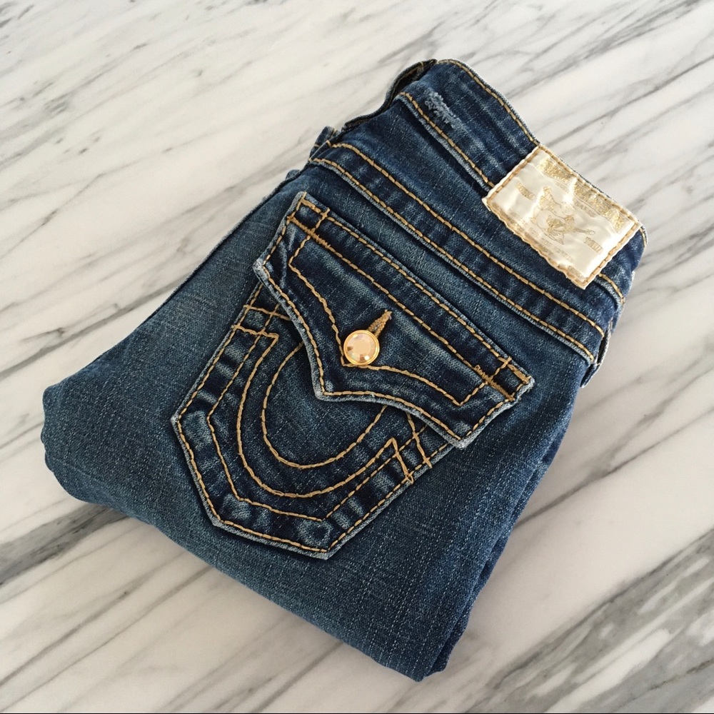 💎 True Religion Gold crystal Jeans 👖